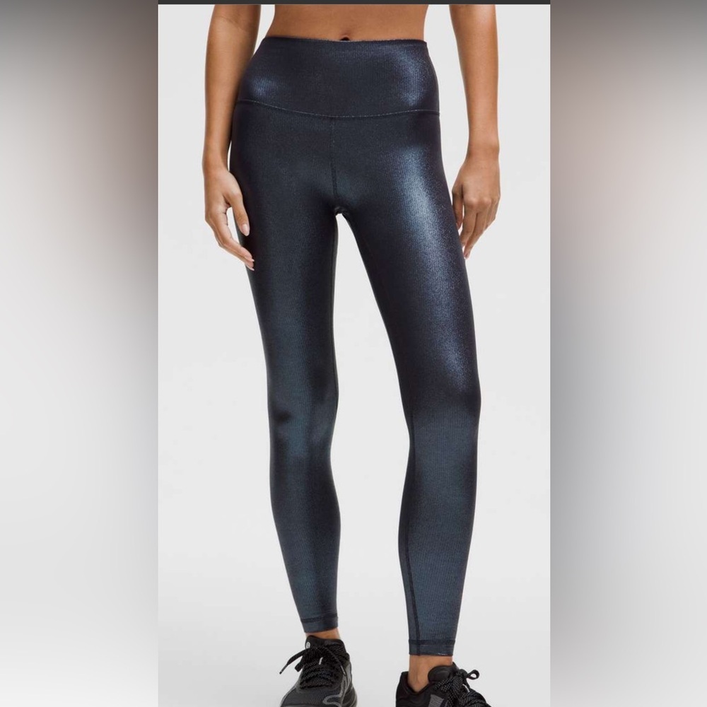 173. 2024 Lululemon Align High-Rise Ribbed Pant 28" *Shine
Radiate Foil Print